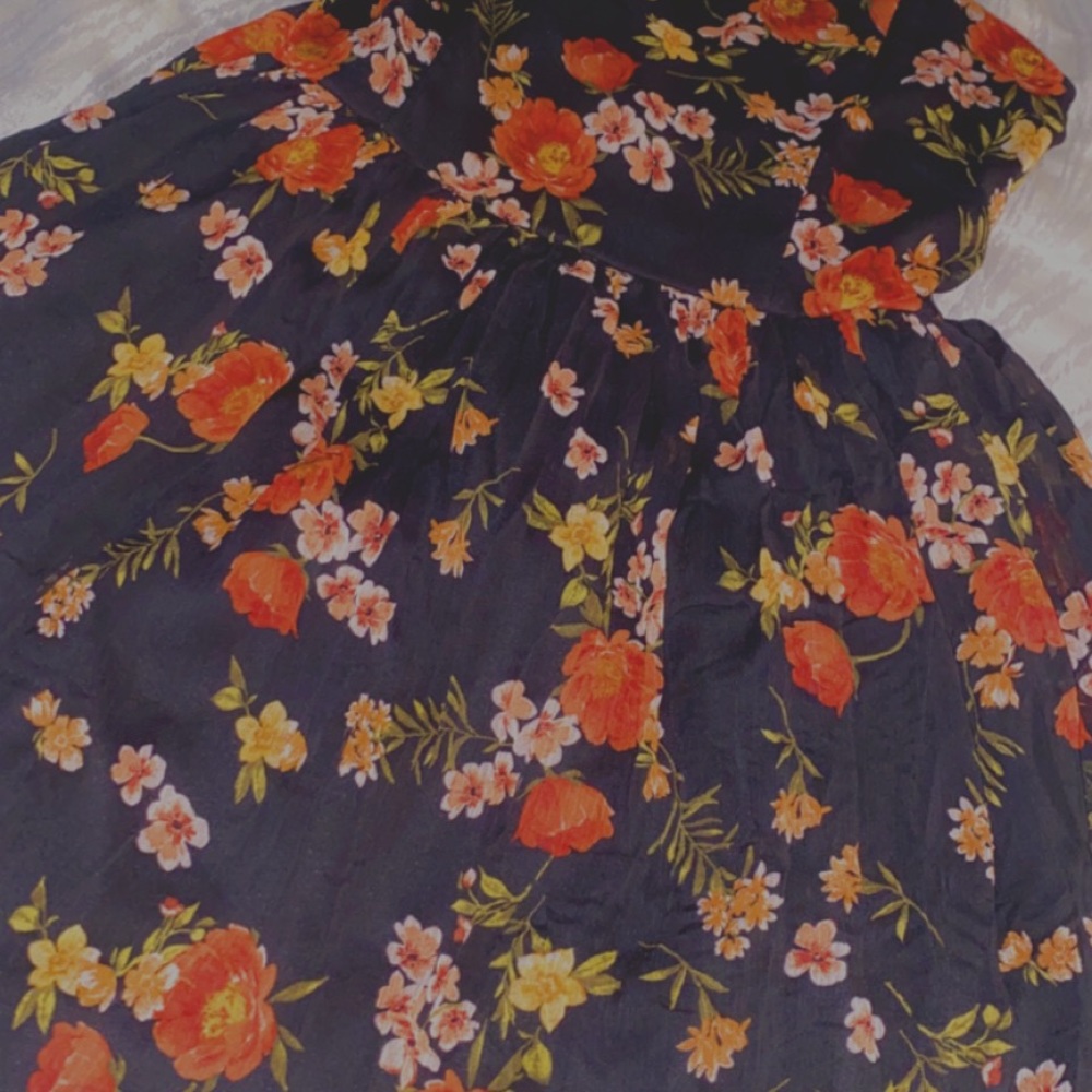 Black Floral Dress